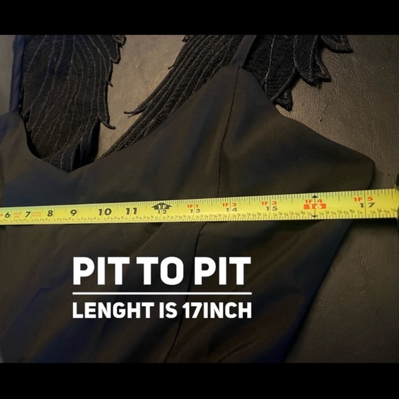 Angel wings black mini dress - Picture 11 of 11